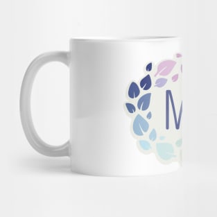 Mia name with colorful leaves Mug